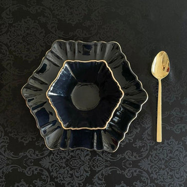 Black Carefree Fabric Rectangular Tablecloth