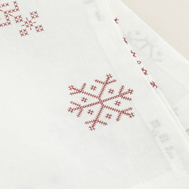 Pera Ecru-Maroon Napkin 45x45 cm