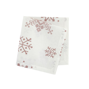 Pera Ecru-Maroon Napkin 45x45 cm