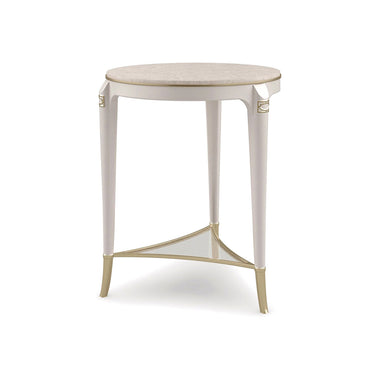 Matched Up Tempered Glass Side Table