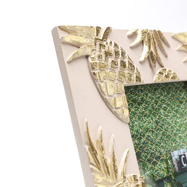 Pineapple Patterned Gold Frame