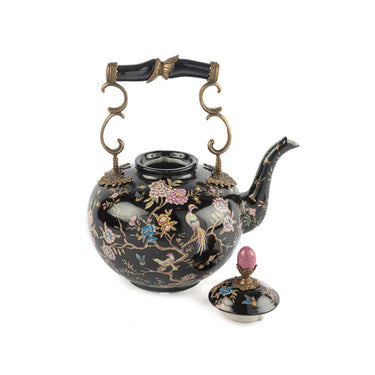 Black Decorative Porcelain Teapot