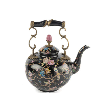 Black Decorative Porcelain Teapot