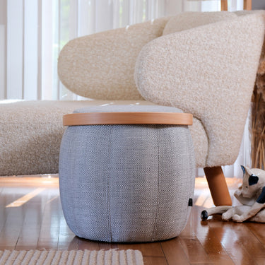 Handwoven Ottoman Water Jug Pouf