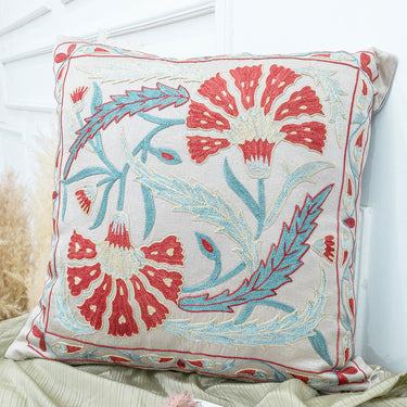 Haver Decorative Silk Suzani Pillow Cover