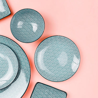 Marble Splatter Dinner Plates