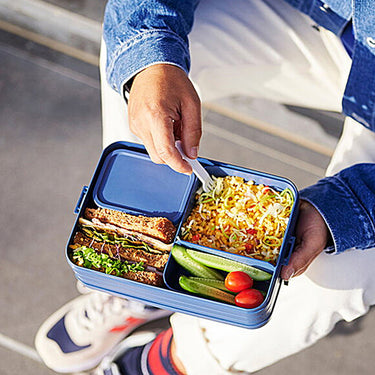 Nordic Sage Partitioned Portable Food Container