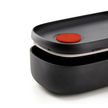 Storage Container with Fork Spoon Knife Set