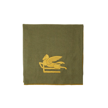 Herringbone Patterned Khaki Blanket