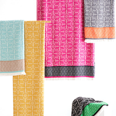 Stone Sofa Shawl Pink Throw Blanket