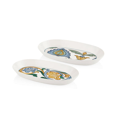 Limoncello Gray Oval 2-Piece Serving Set