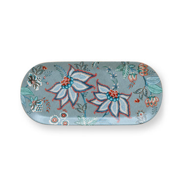 Flower Festival Patterned Porcelain Serving Plate