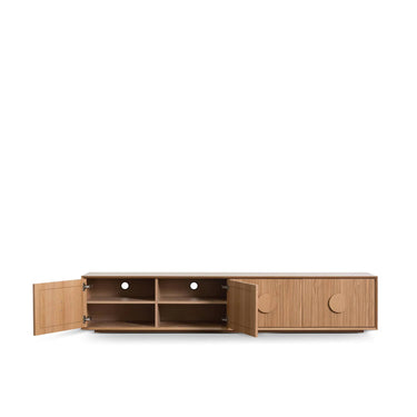 Vok Natural Oak Solid Walnut TV Unit