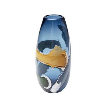 Marble Blue Universe Vase
