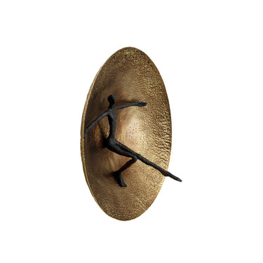 Decorative Wall Object Umano Brass Ø59cm