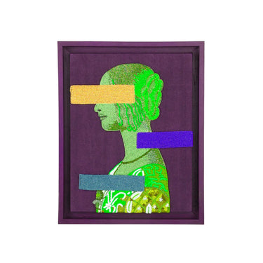 Renaissance Bars Multicolored Wooden Painting